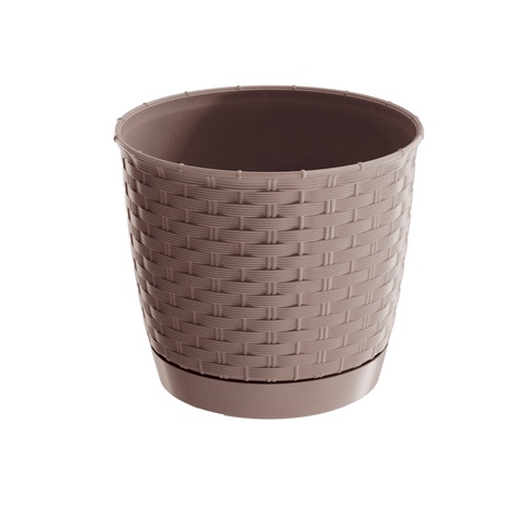 Ratolla Round Flower Pot DRLO145 Mocca