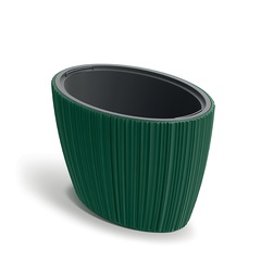 Doniczka Oro Oval DBOE600-419U Ciemny szary