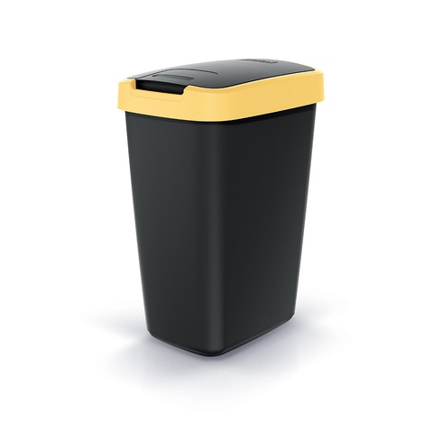 Kosz na śmieci Compacta Q NSAB12 Jasny żółty / Czarny