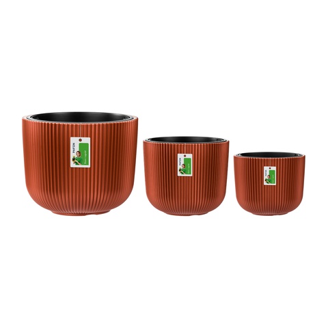 Milly flower pot set DBML-350+300+240-7598 Copper