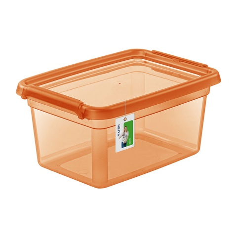 BaseStore Color 2212 Transparent orange storage container