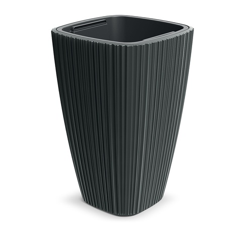 Doniczka Oro Square DHOS400-419U Ciemny szary