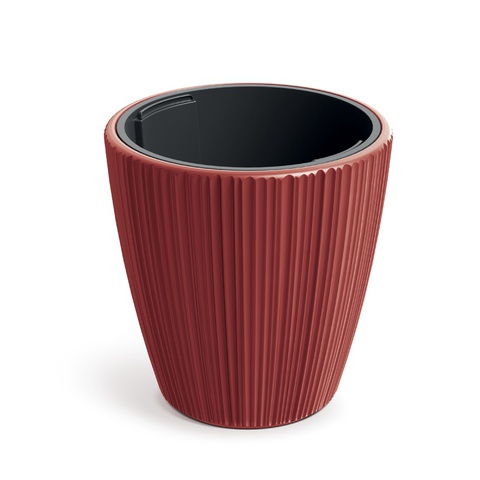 Doniczka Oro Round DBOR350-3517U Czerwony retro