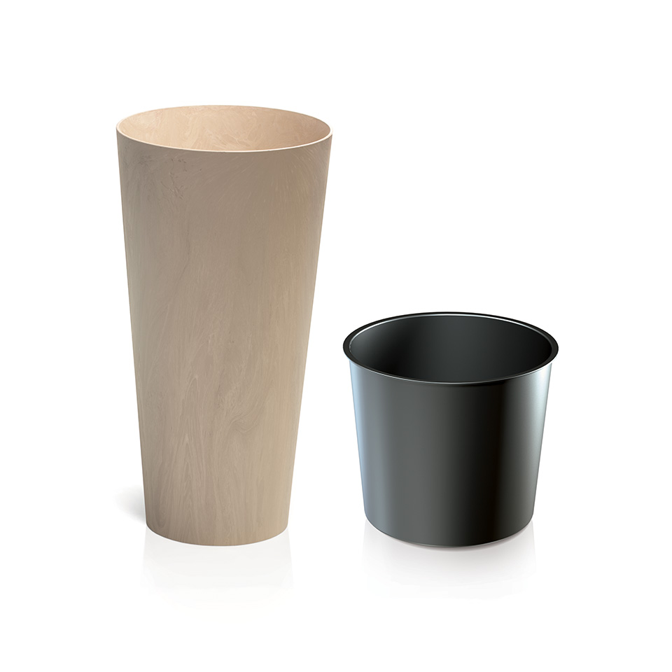 Tubus Slim Beton Blumentopf DTUS150BM Mocca