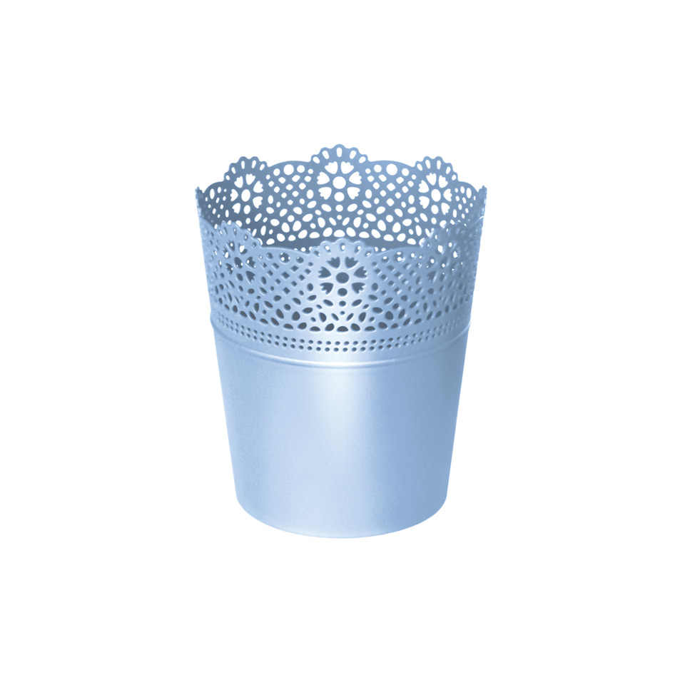 Lace flower pot DLAC140 Blue