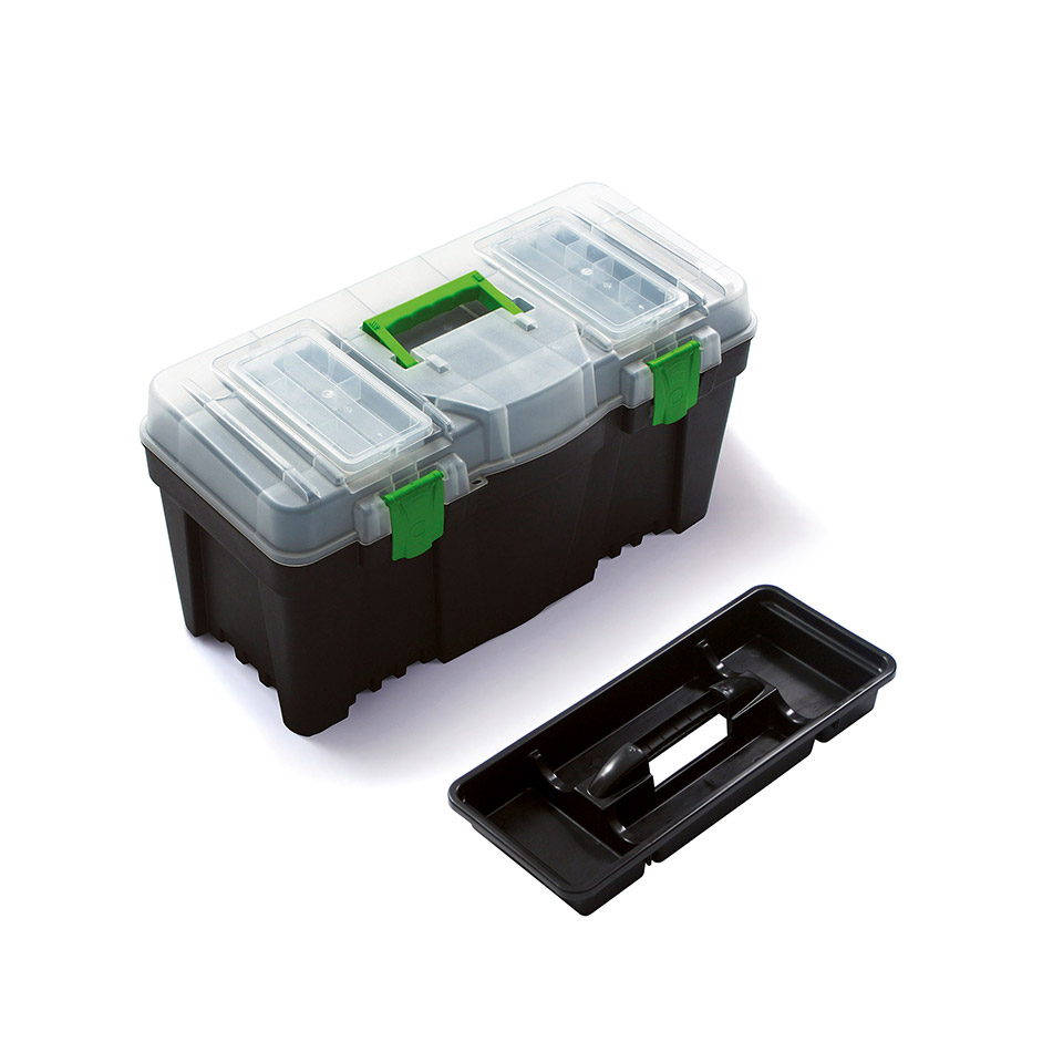 Toolbox Greenbox N22G Transparent / Green / Black