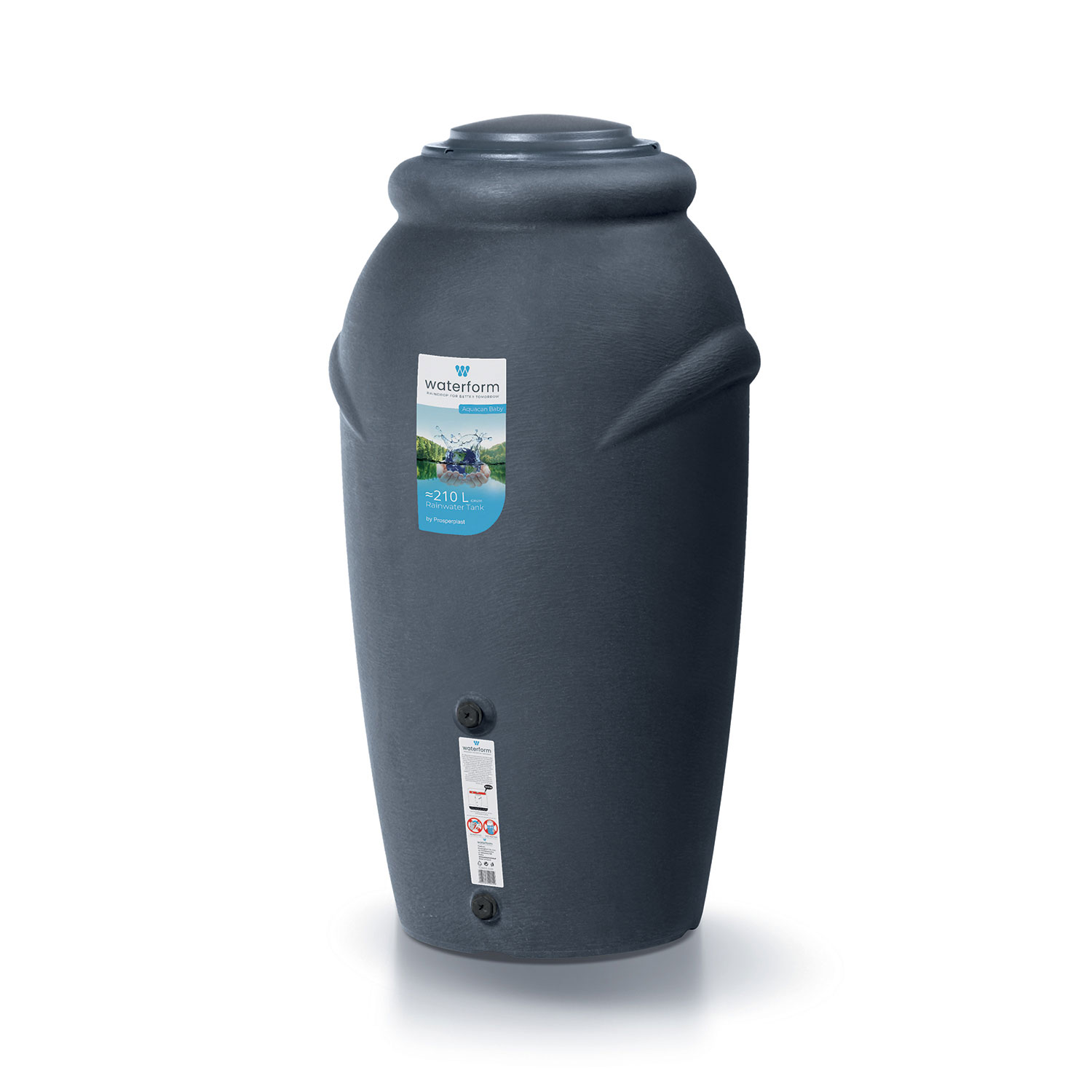 Waterform Aquacan Baby rainwater tank ICAN210 Anthracite