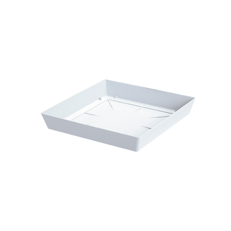 Lofly Saucer Square Pot Stand PPLFQ165 White
