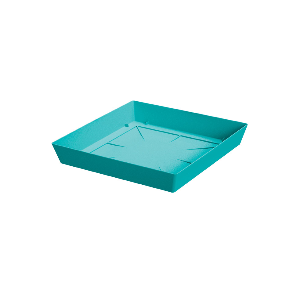 Lofly Saucer Square Pot Stand PPLFQ165 Sea Turquoise