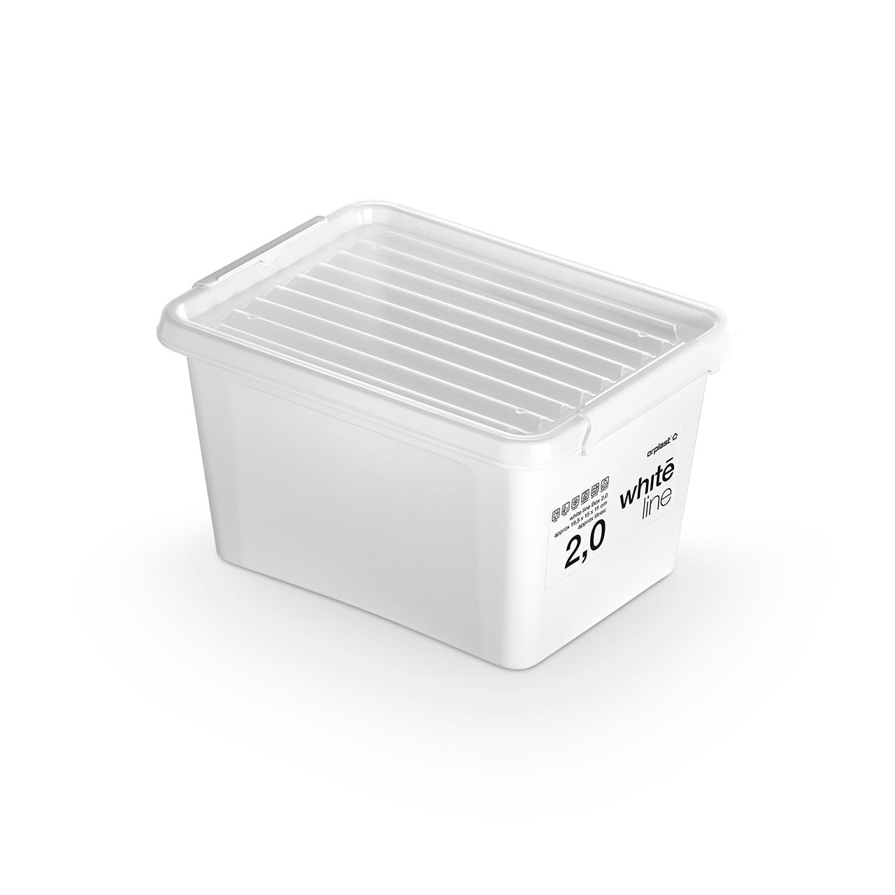 Storage container white.line 1222 White