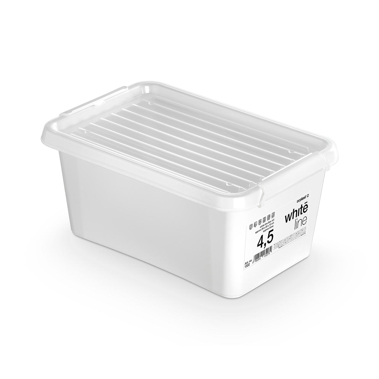 Storage container white.line 1322 White