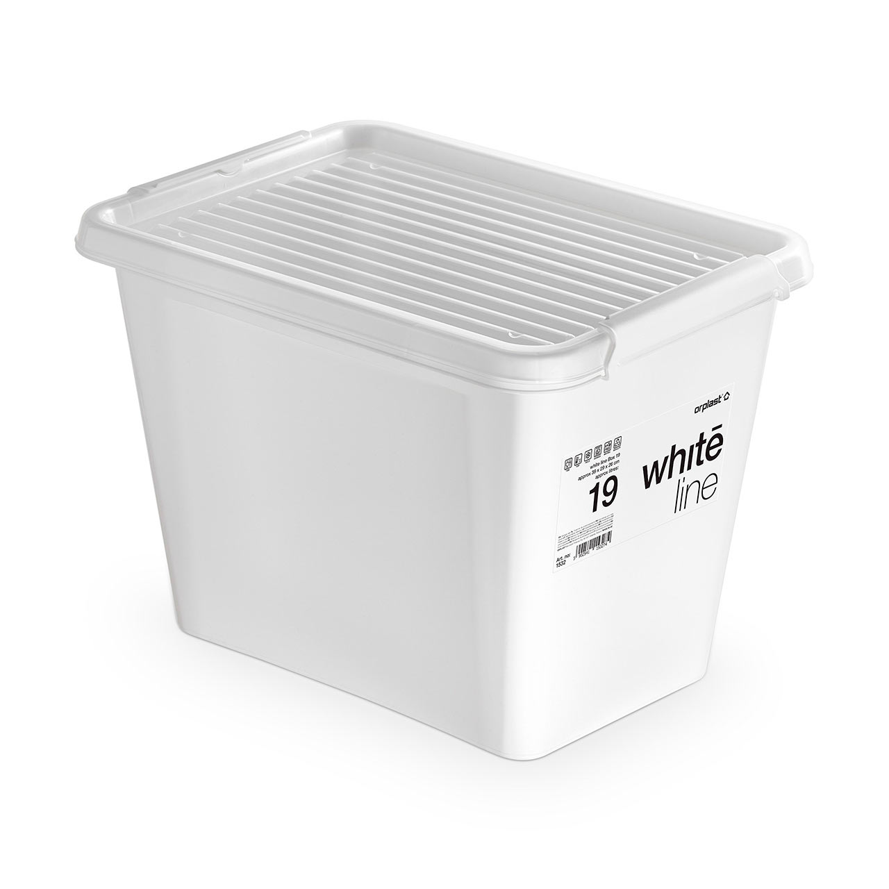 Storage container white.line 1532 White