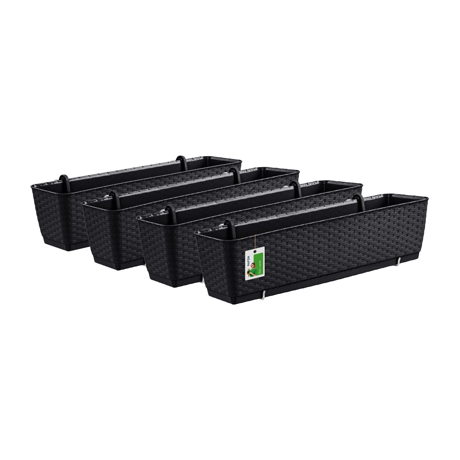 Ratolla Case PW DRL600PW Anthracite flower pot set