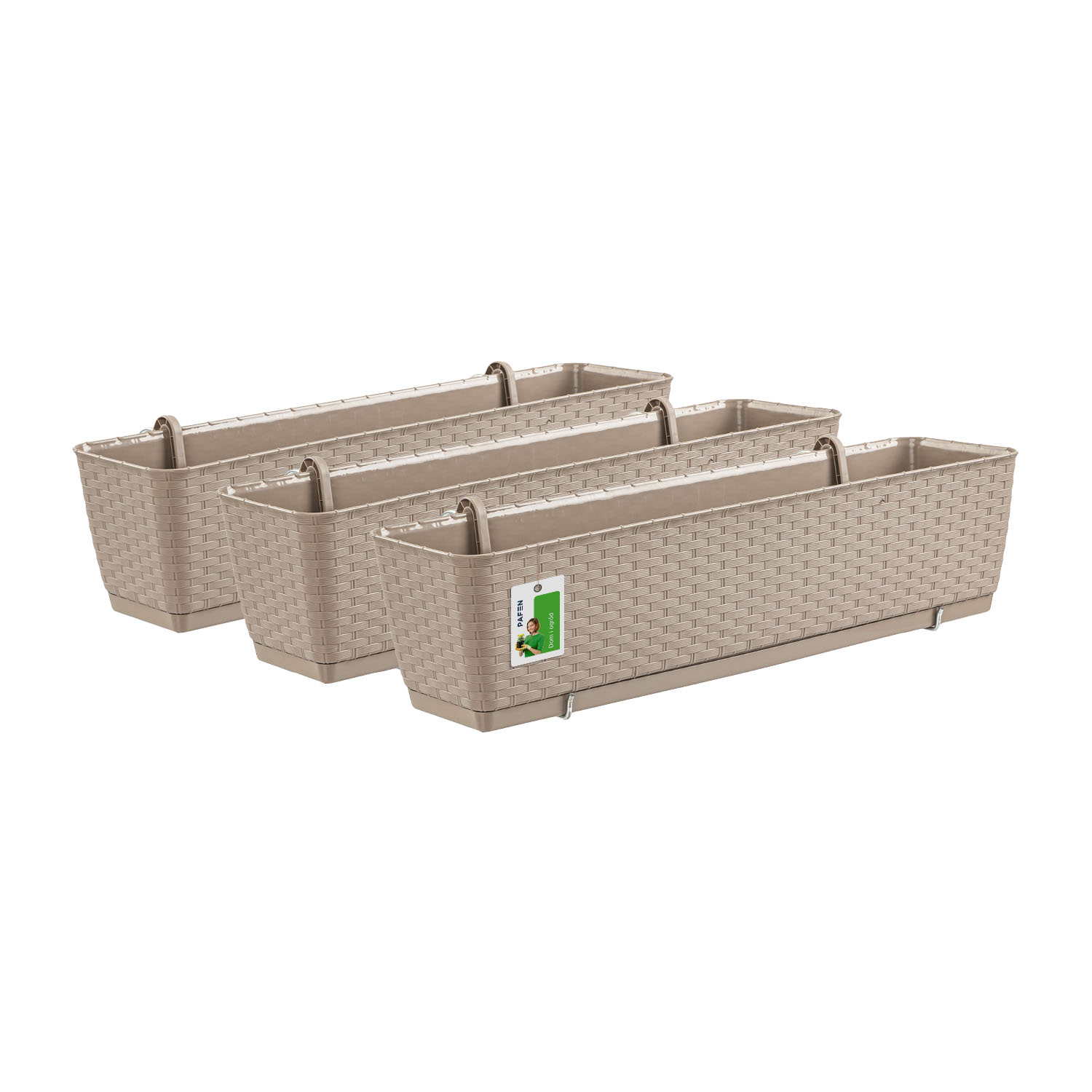 Ratolla Case PW DRL600PW Mocca flowerpot set