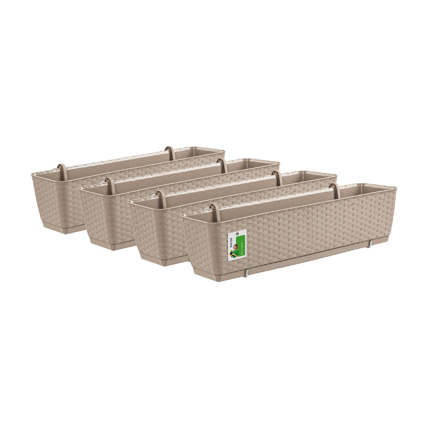 Ratolla Case PW DRL600PW Mocca flowerpot set