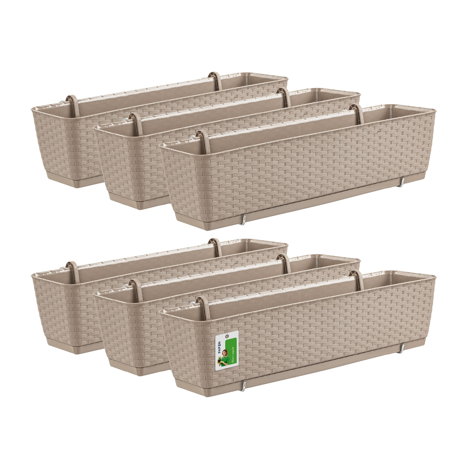 Ratolla Case PW DRL600PW Mocca flowerpot set