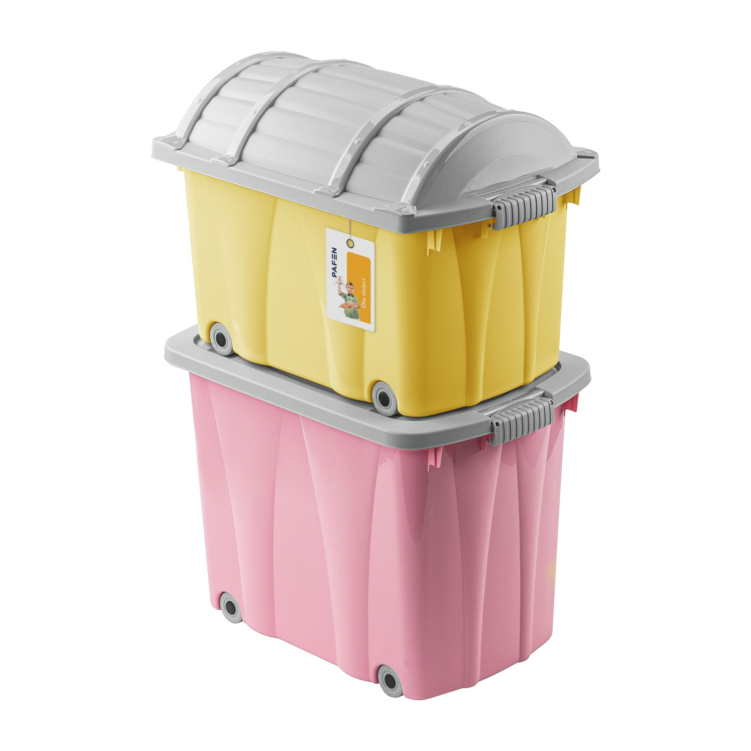 Set of toy containers MIX-ZES2 Coloured