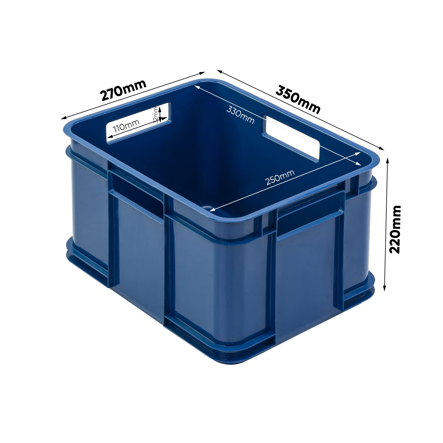 Wymiary Storage container Bruno ECO M ECO Blue (1)
