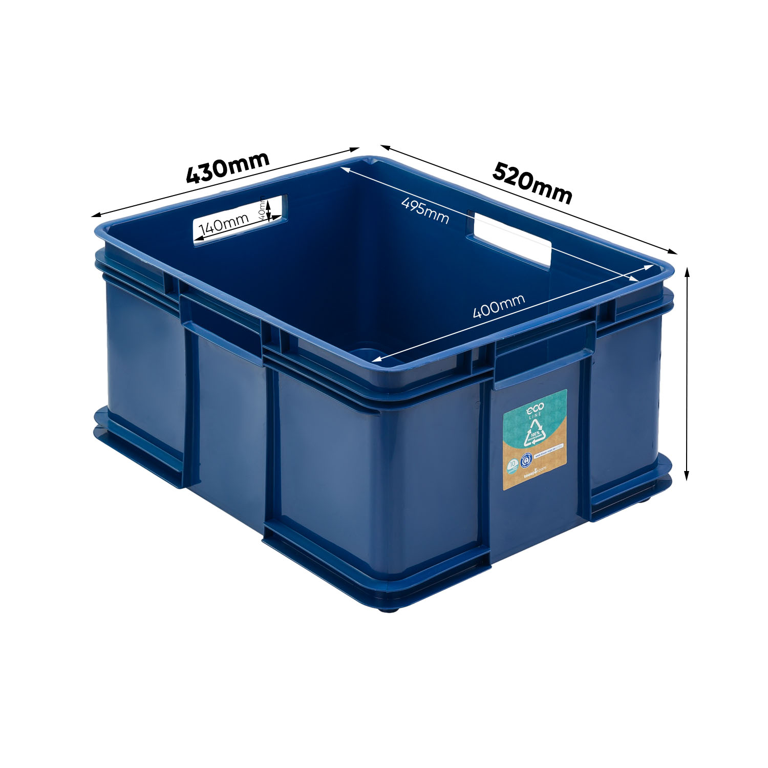 Wymiary Storage container Bruno ECO XXL ECO Blue (1)
