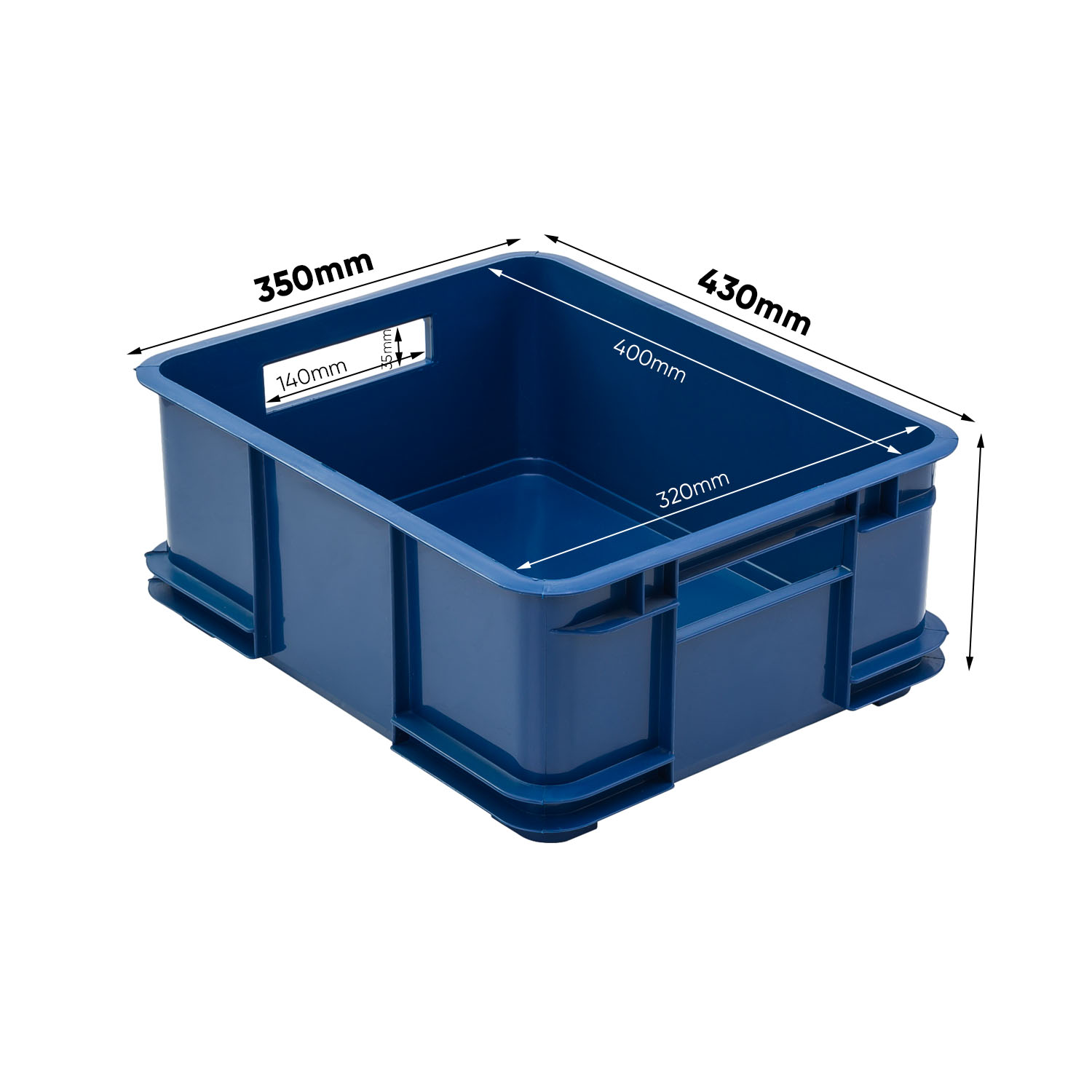 Wymiary Bruno ECO L ECO Blue storage container set (1)