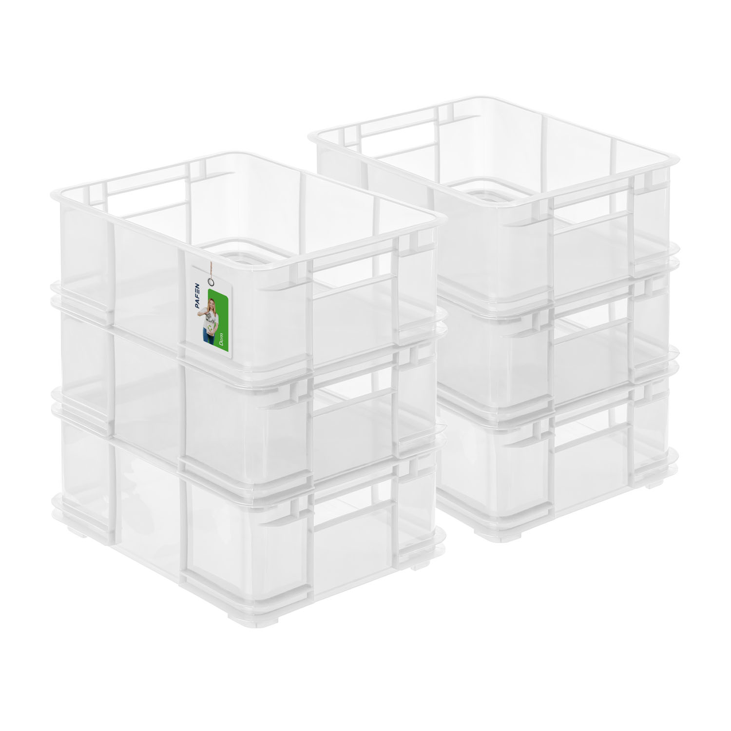 Bruno L Natural Transparent Storage Container Set