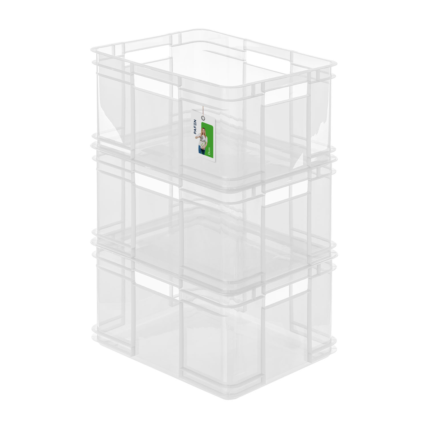 Bruno XL Natural Transparent Storage Container Set