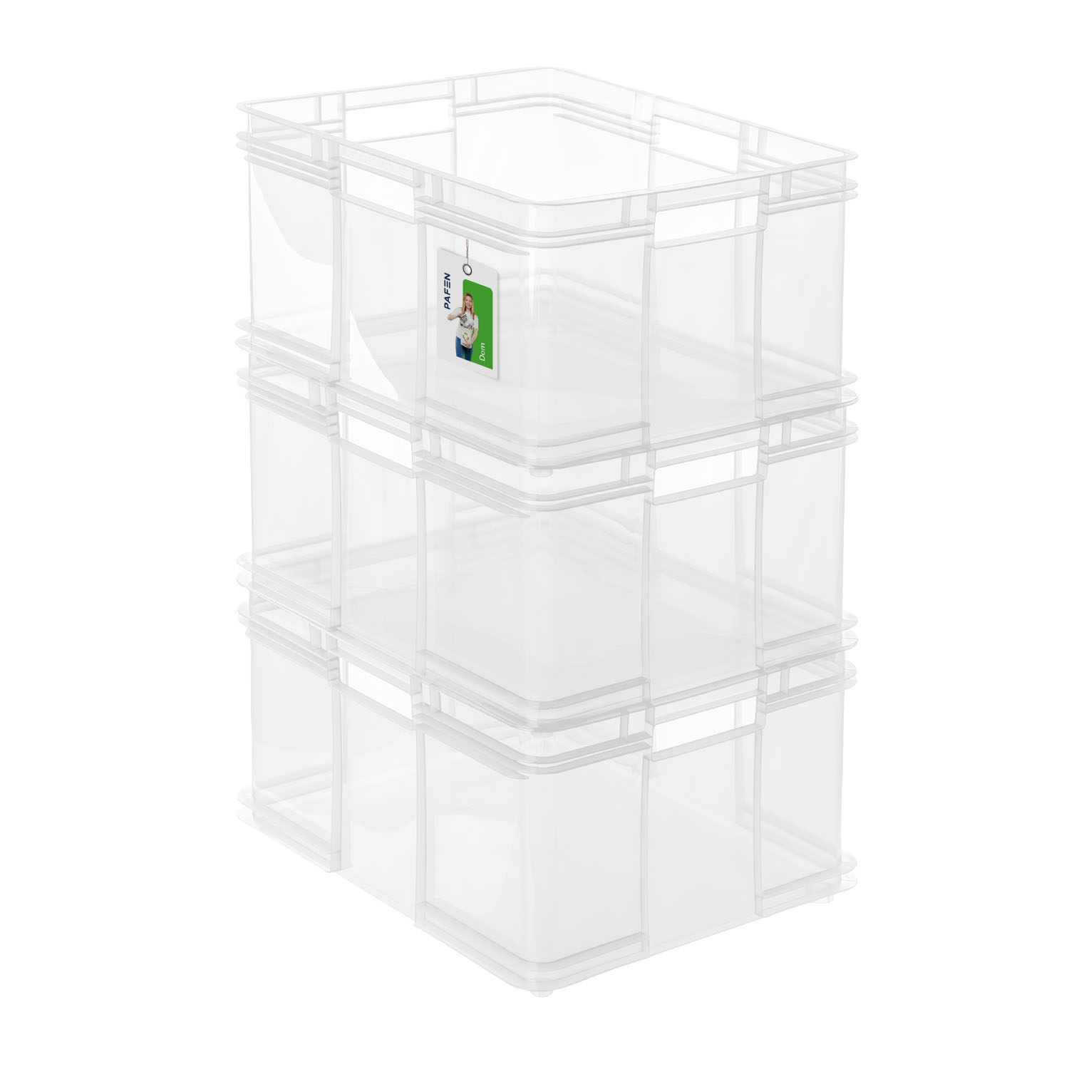 Bruno XXL Natural Transparent Storage Container Set