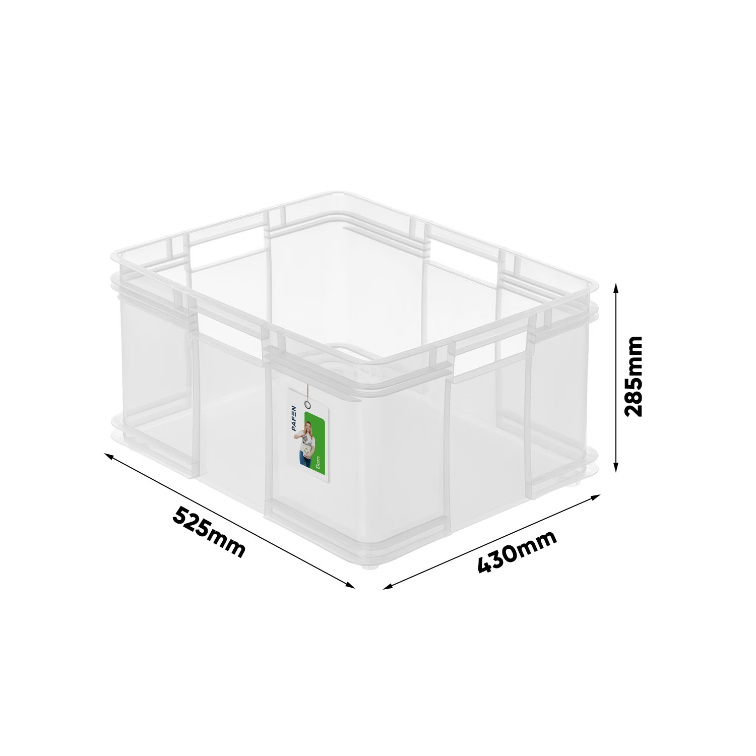 Wymiary Bruno XXL Natural Transparent Storage Container Set (1)