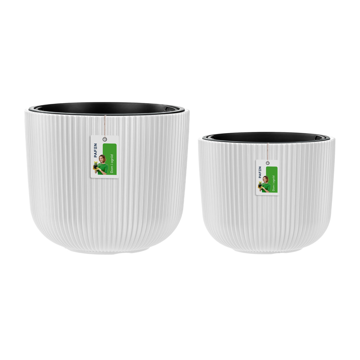 Milly flower pot set DBML-300+240-S449 White