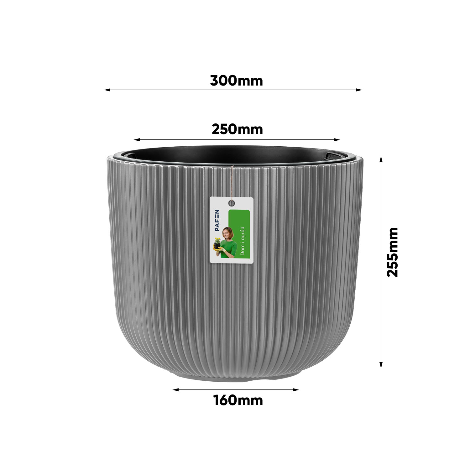 Wymiary Milly flower pot set DBML-300+240-443U Light grey (1)