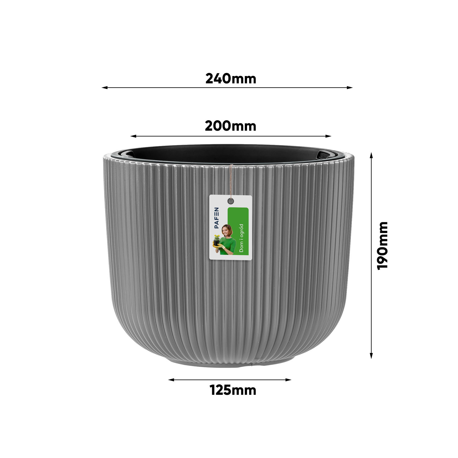 Wymiary Milly Blumentopf-Set DBML-300+240-443U Hellgrau (2)