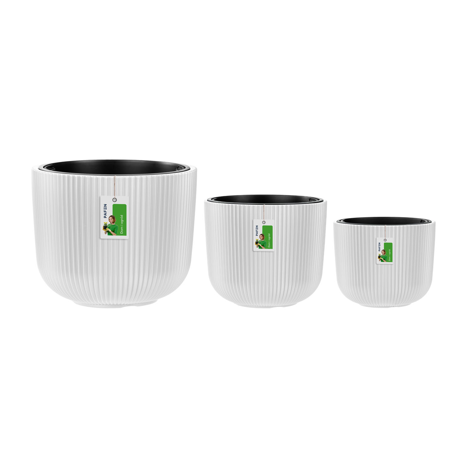 Milly flower pot set DBML-350+300+240-S449 White