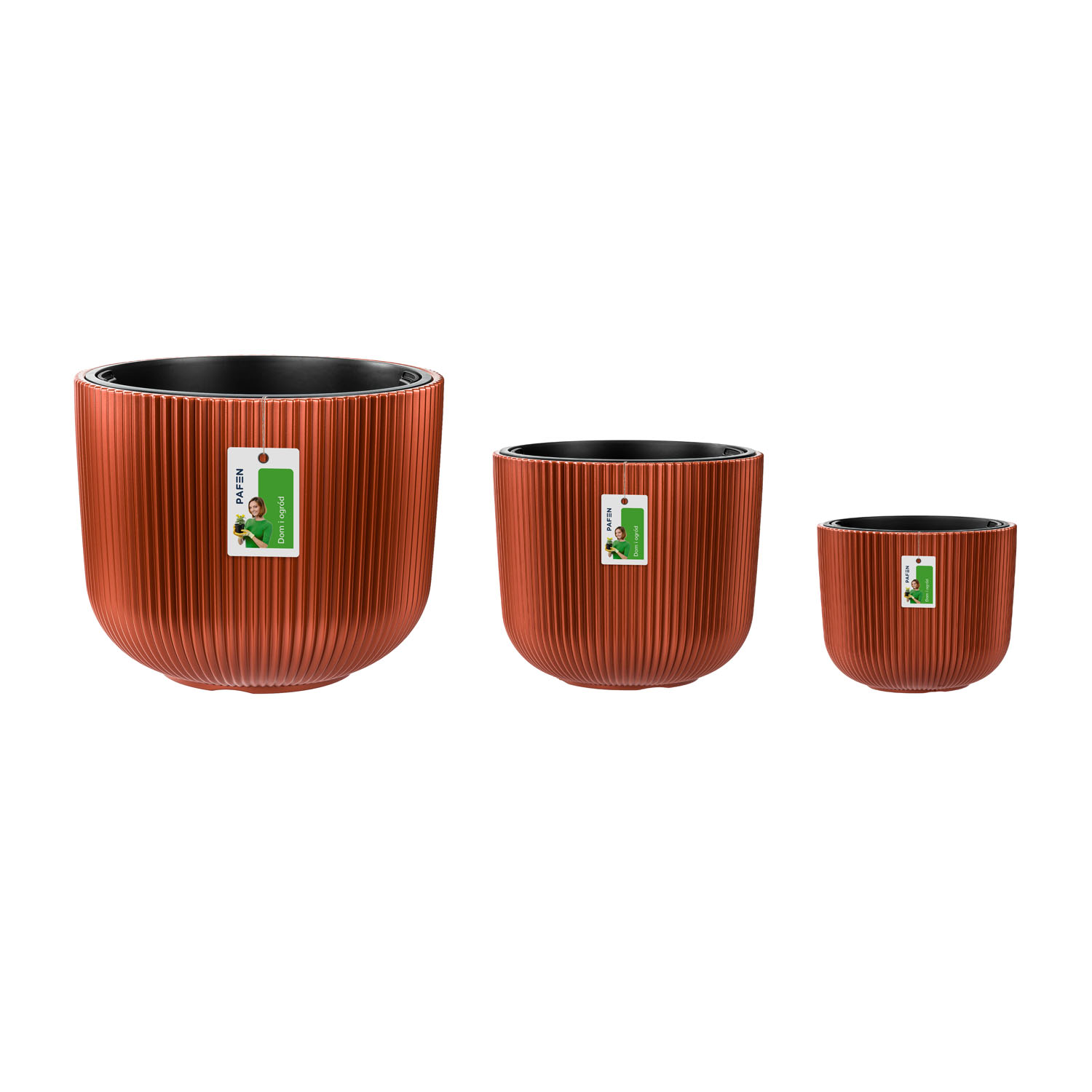 Milly flower pot set DBML-470+350+240-7598 Copper