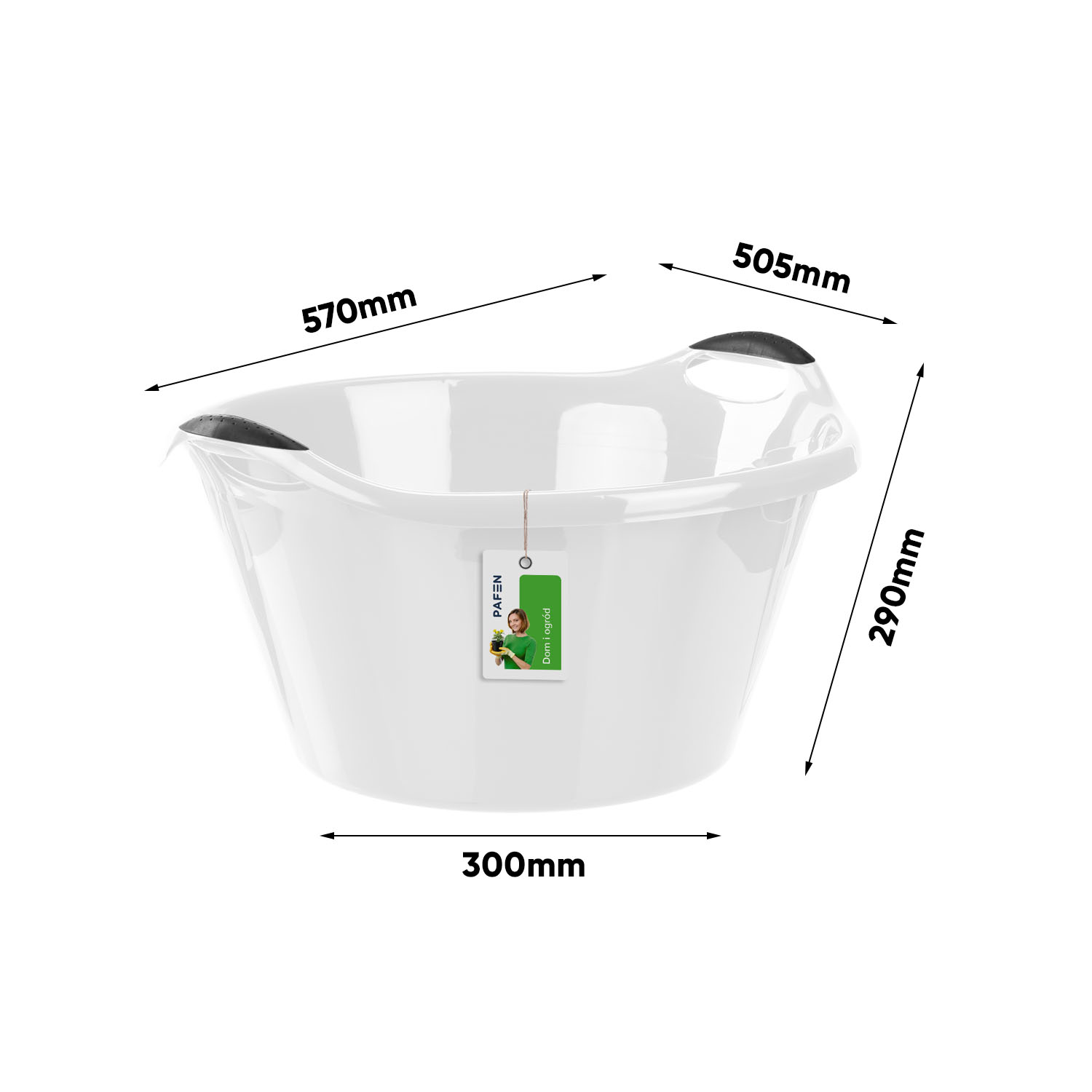 Wymiary Laundry bowl set Grey (1)
