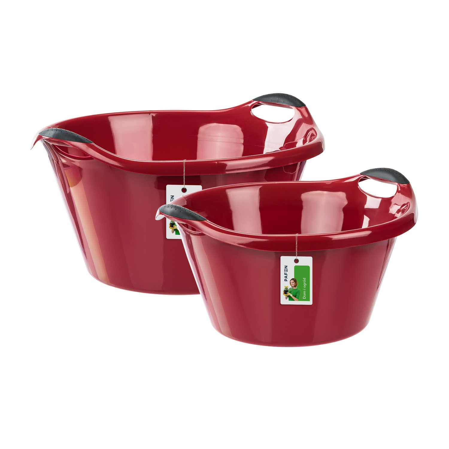 Laundry bowl set Red