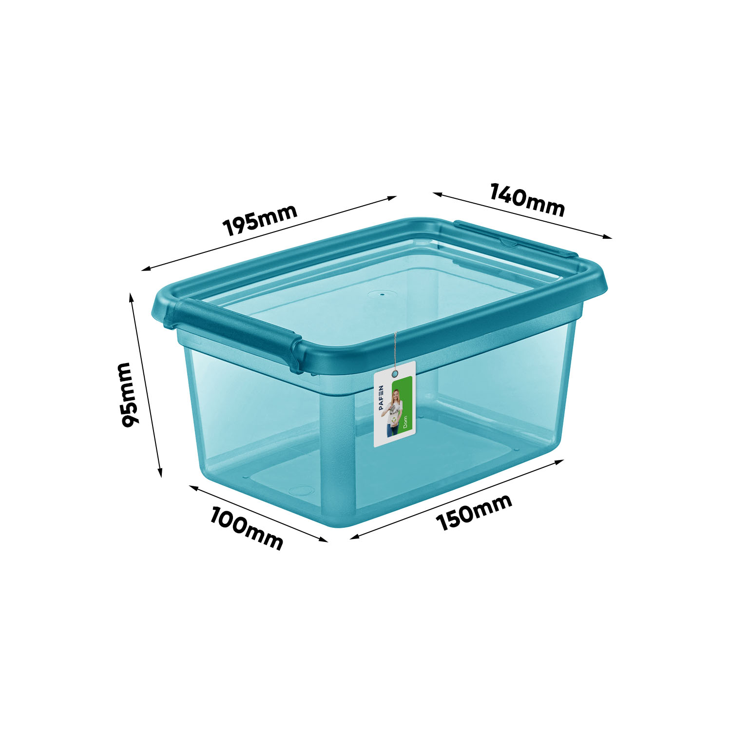 Wymiary BaseStore Color 2212 Transparent cyan storage container (1)
