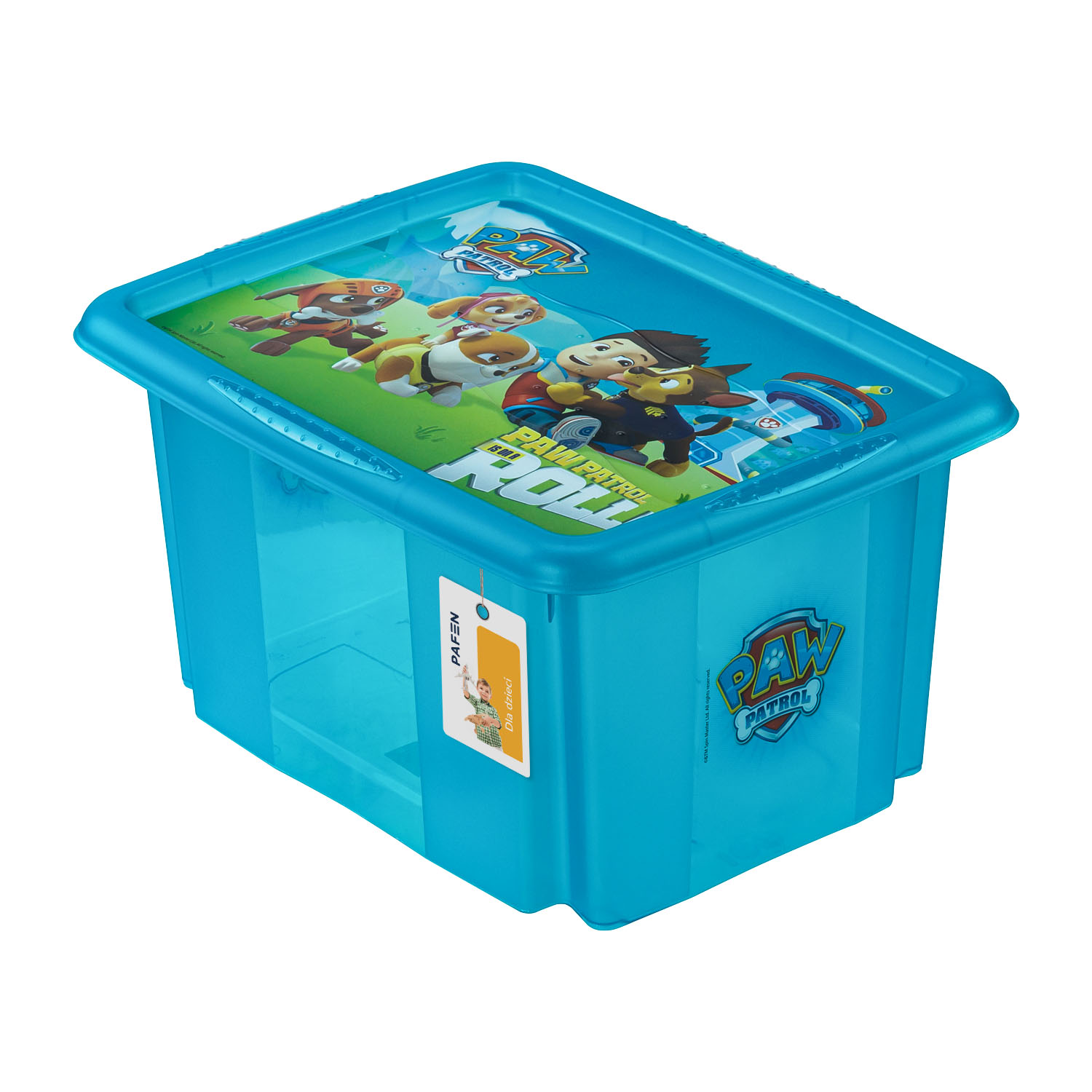 Carolina Fresh blue transparent toy box