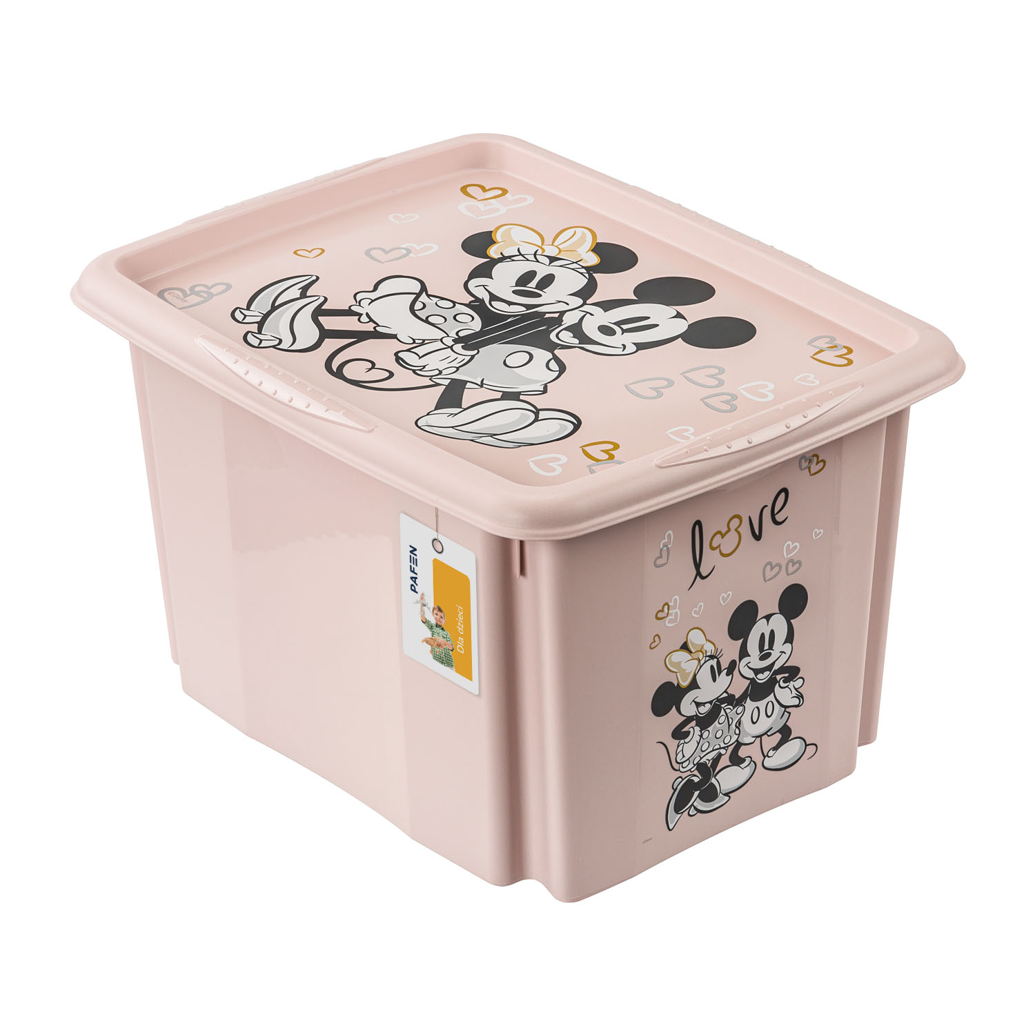 Karolina toy box Nordic pink