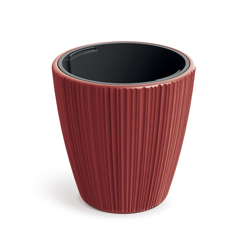 Doniczka Oro Round DBOR400-3517U Czerwony retro
