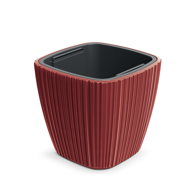 Doniczka Oro Square DBOS300-3517U Czerwony retro