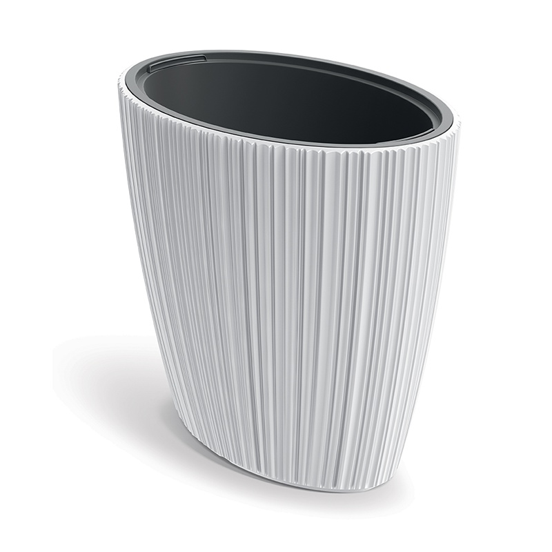 Doniczka Oro Oval DHOE600-S449 Biały