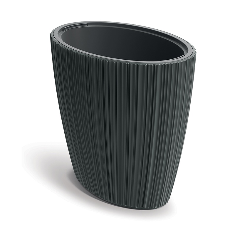 Doniczka Oro Oval DHOE600-419U Ciemny szary